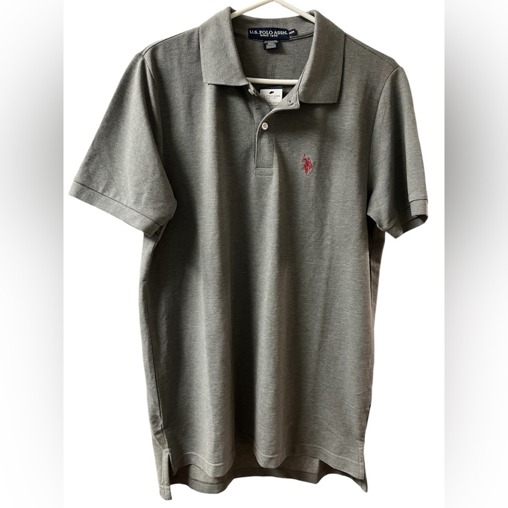 U.S. Polo Assn. Gray Polo Shirt Classic Design